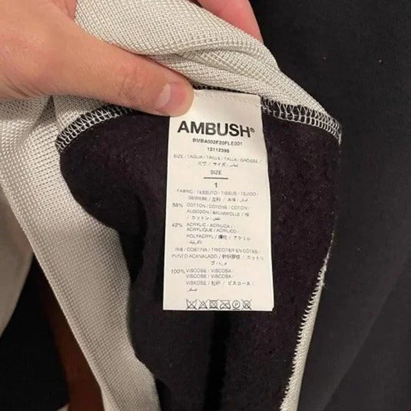AMBUSH PANEL FLEECE SWEATSHIRT